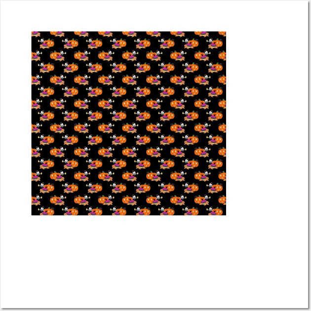 Spooky Turtle Pattern Wall Art by saradaboru